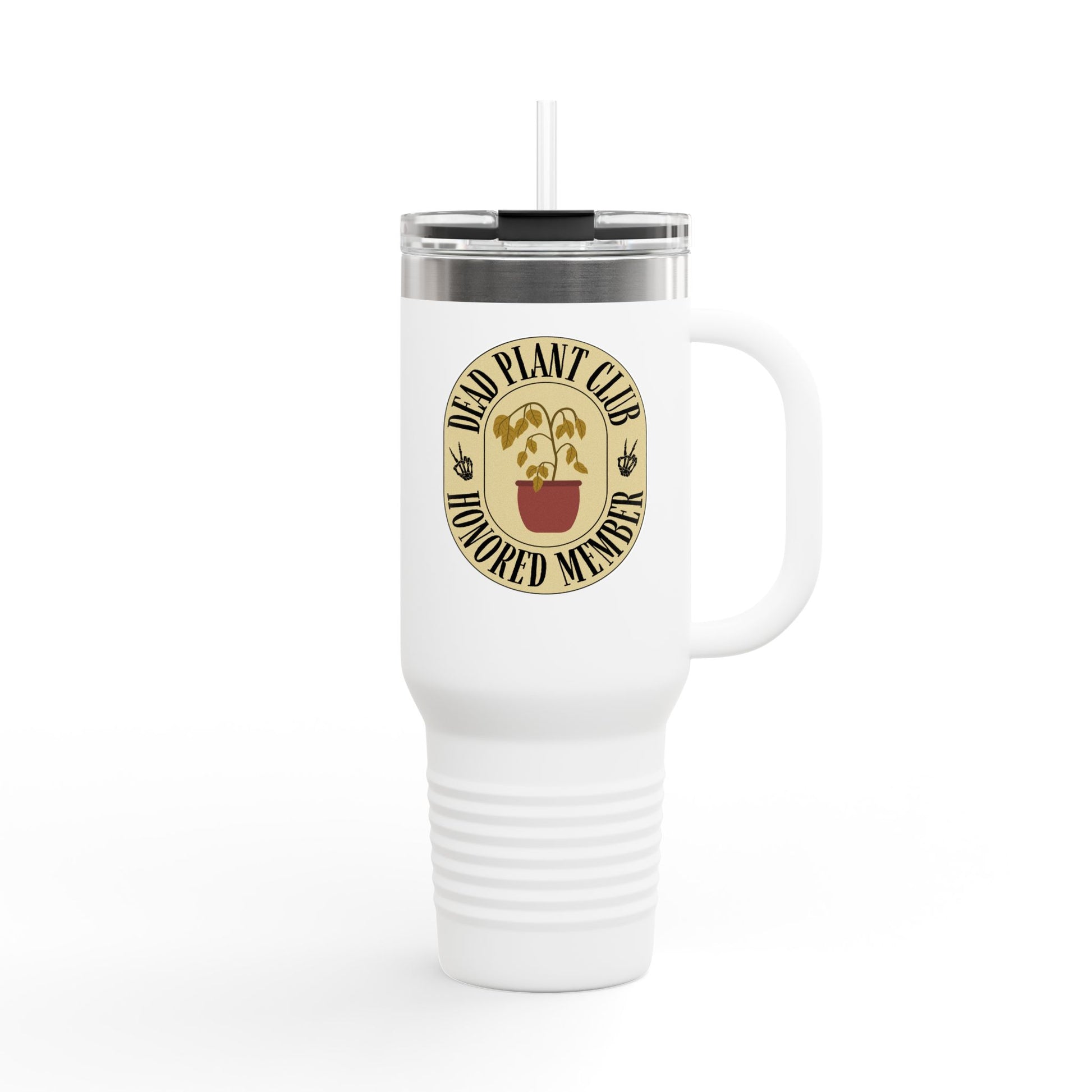 Insulated Travel Mug - Dead Plant Club Honored Member, Funny Gift for Plant Lovers, Travel Gear, Eco-Friendly Mug, Unique Drinkware