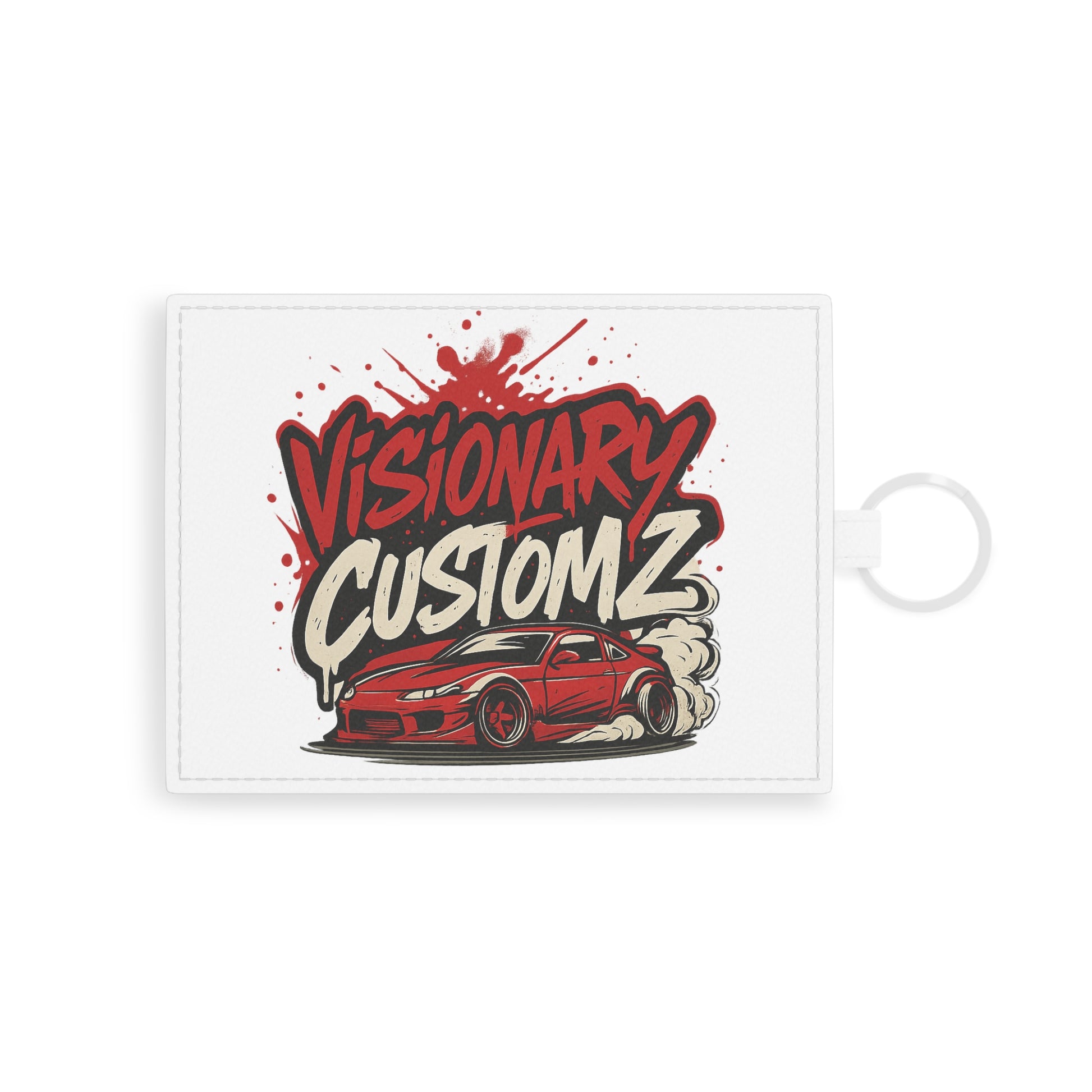 Visionary Customz Saffiano Leather Card Holder - Stylish Automotive Holder, Gift for Car Enthusiasts, Minimalist Wallet, Unique [...]