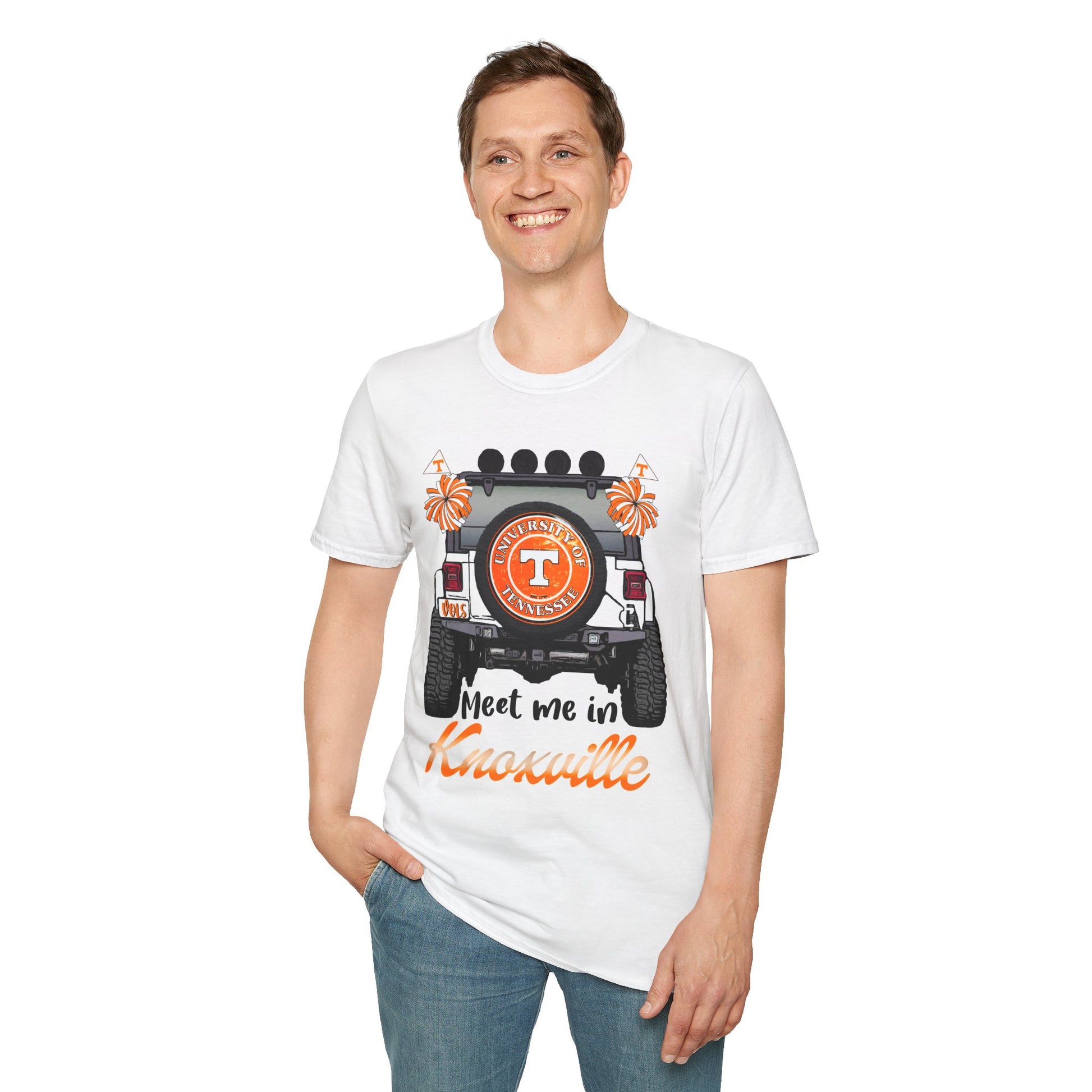 T-Shirt Celebrating Knoxville Spirit, Unisex Softstyle Tee for Fans, Perfect for Game Days, Tailgating, Gifts, Summer Outfits