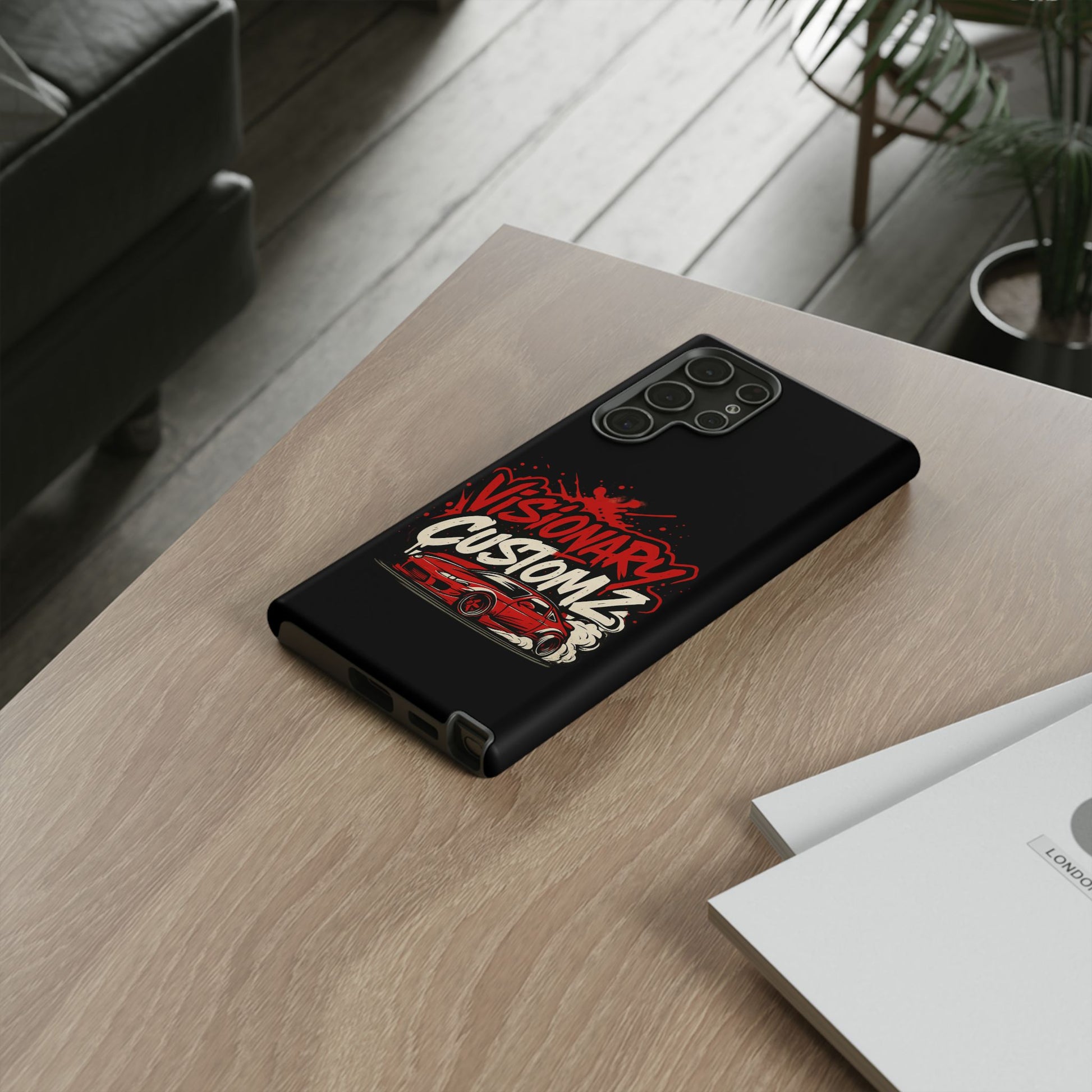 Visionary Customz Phone Case, Car Lover Accessory, Gift for Auto Enthusiasts, Customizable Phone Protection, Birthday Gift Idea