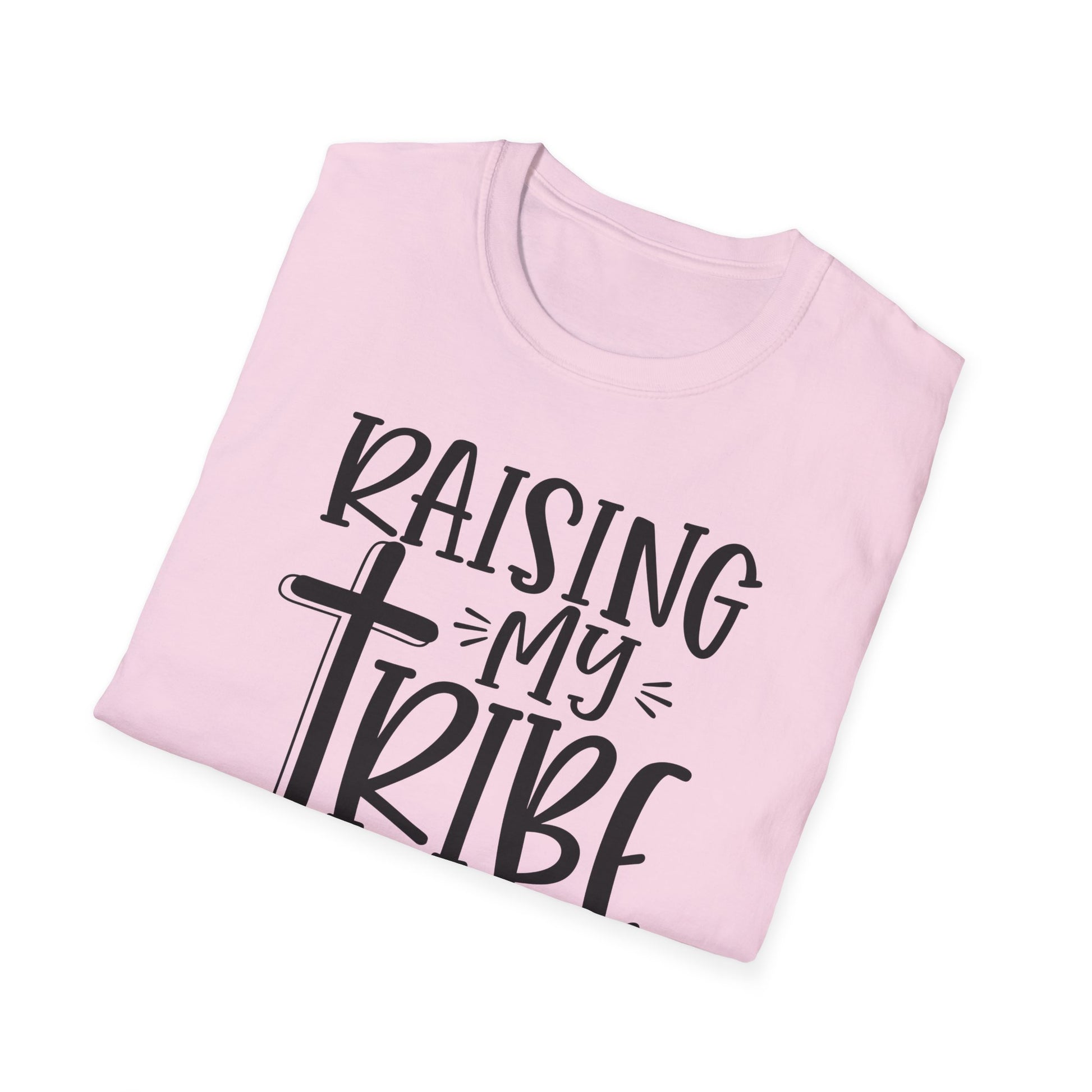 Raising My Tribe on Jesus Vibes Unisex T-Shirt, Christian Tee, Faith-Based Apparel, Gifts for Believers, Casual Church Wear