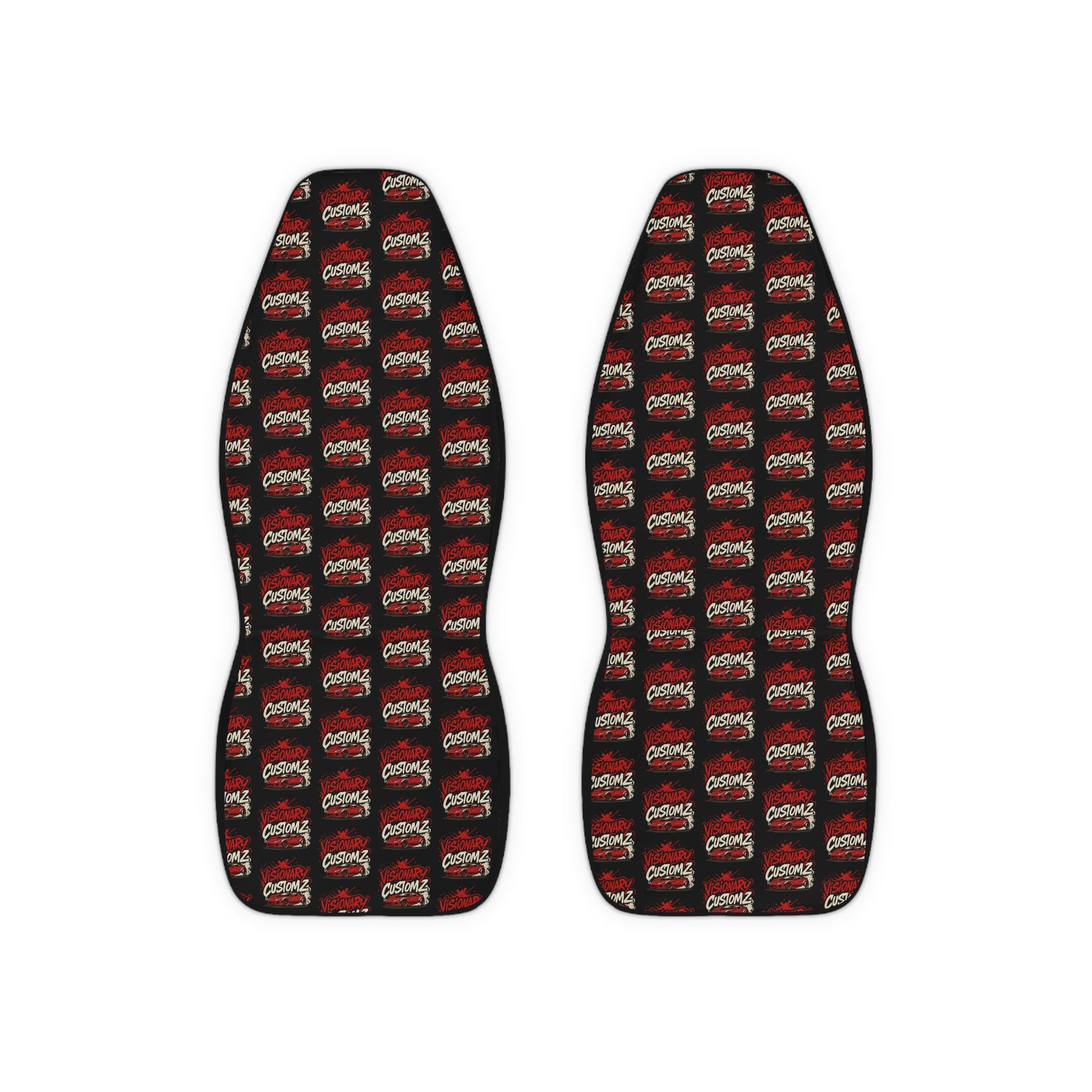 Polyester Car Seat Covers - Funky Design for Car Enthusiasts, Vehicle Accessories, Auto Decor, Gift for Drivers, Unique Car Interior