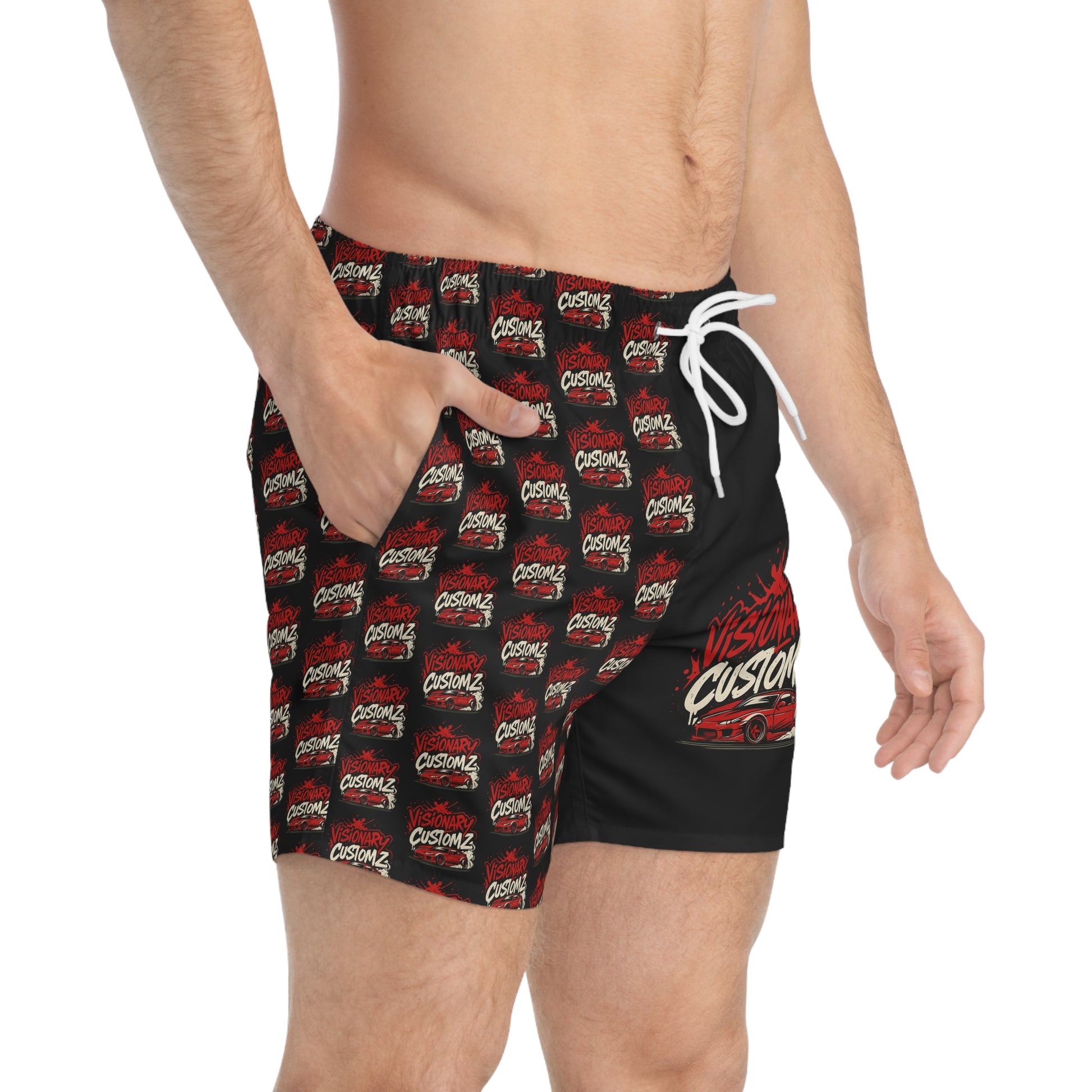 Stylish Swim Trunks for Summer Fun, Beachwear, Vacation Shorts, Pool Party Essential, Gift for Water Lovers