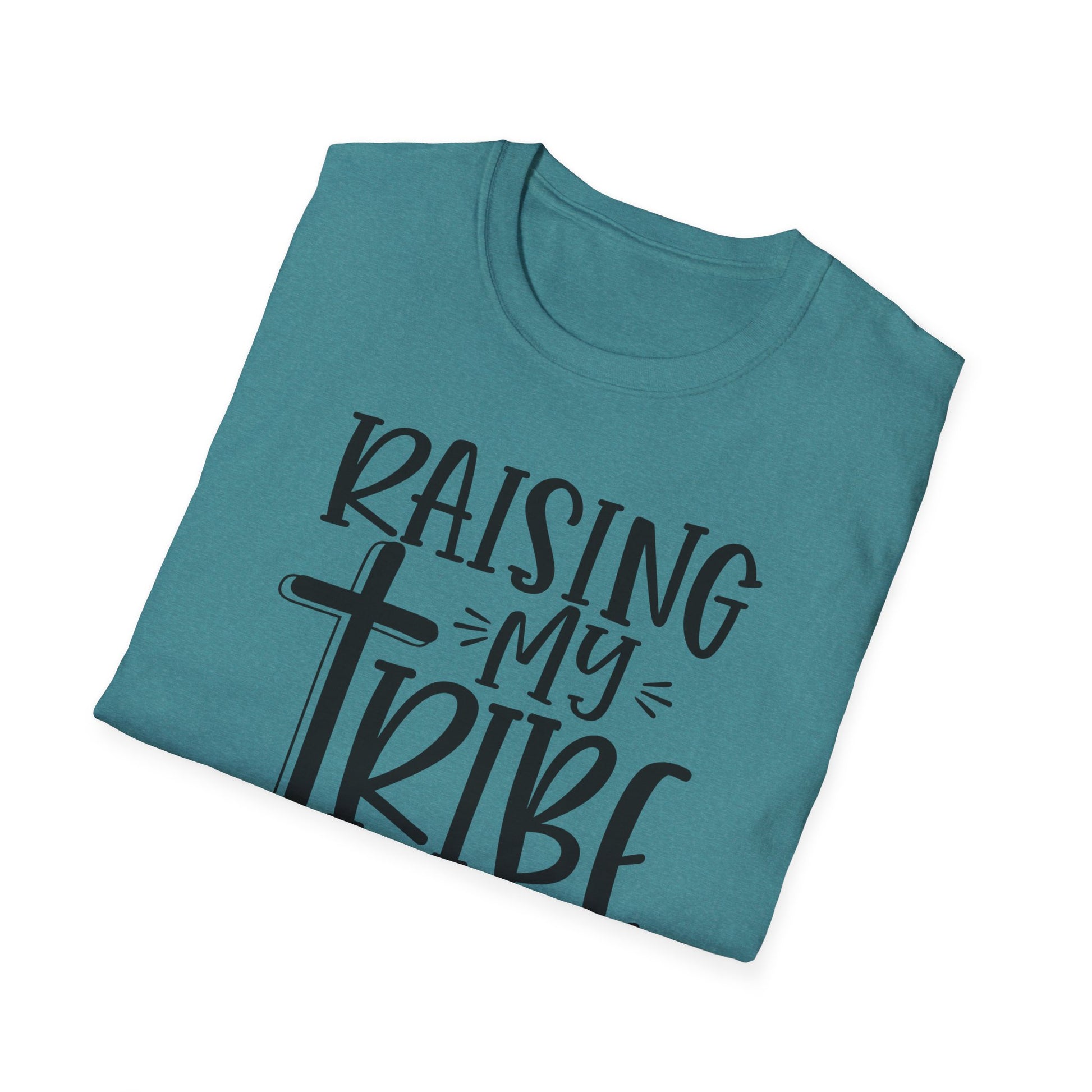 Raising My Tribe on Jesus Vibes Unisex T-Shirt, Christian Tee, Faith-Based Apparel, Gifts for Believers, Casual Church Wear