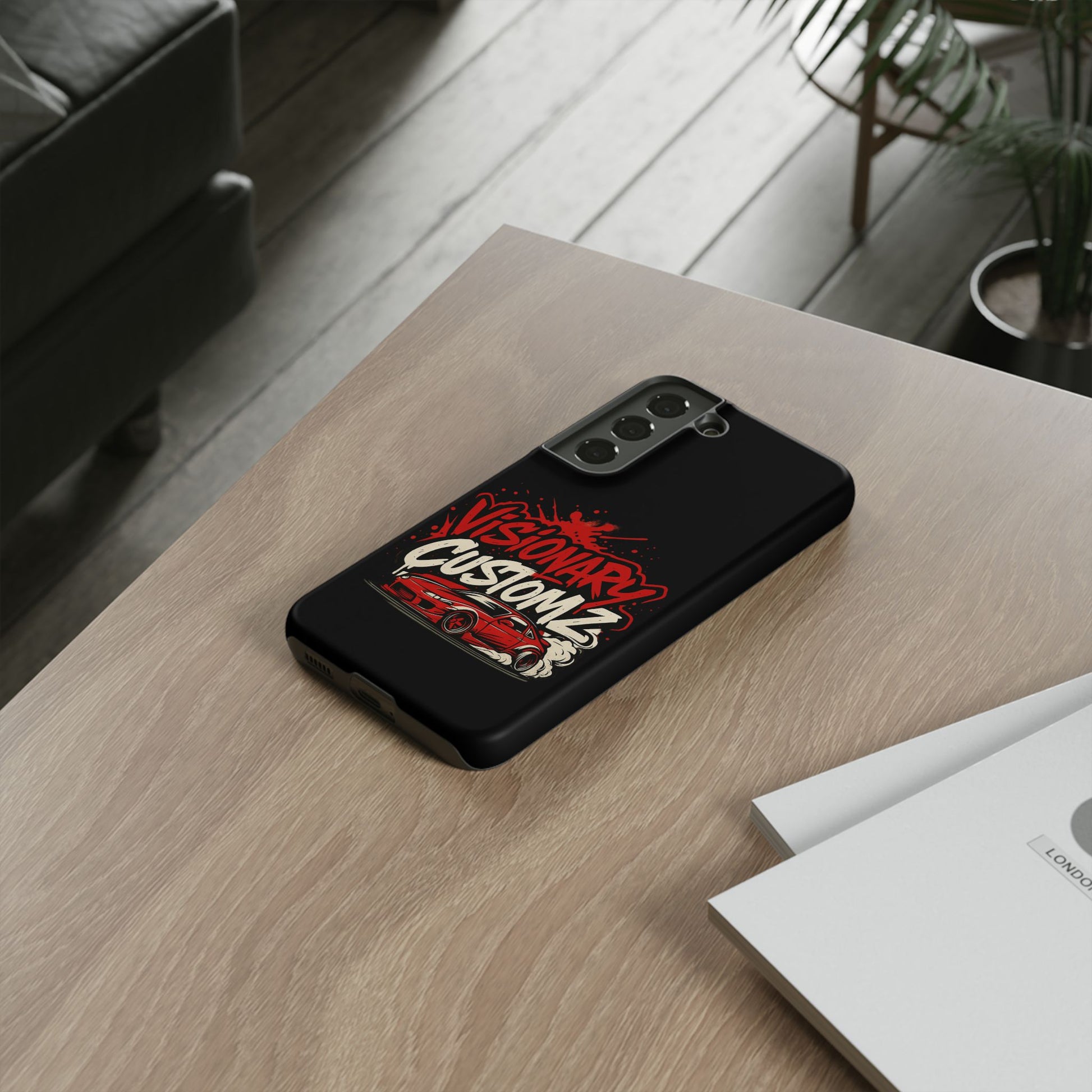 Visionary Customz Phone Case, Car Lover Accessory, Gift for Auto Enthusiasts, Customizable Phone Protection, Birthday Gift Idea