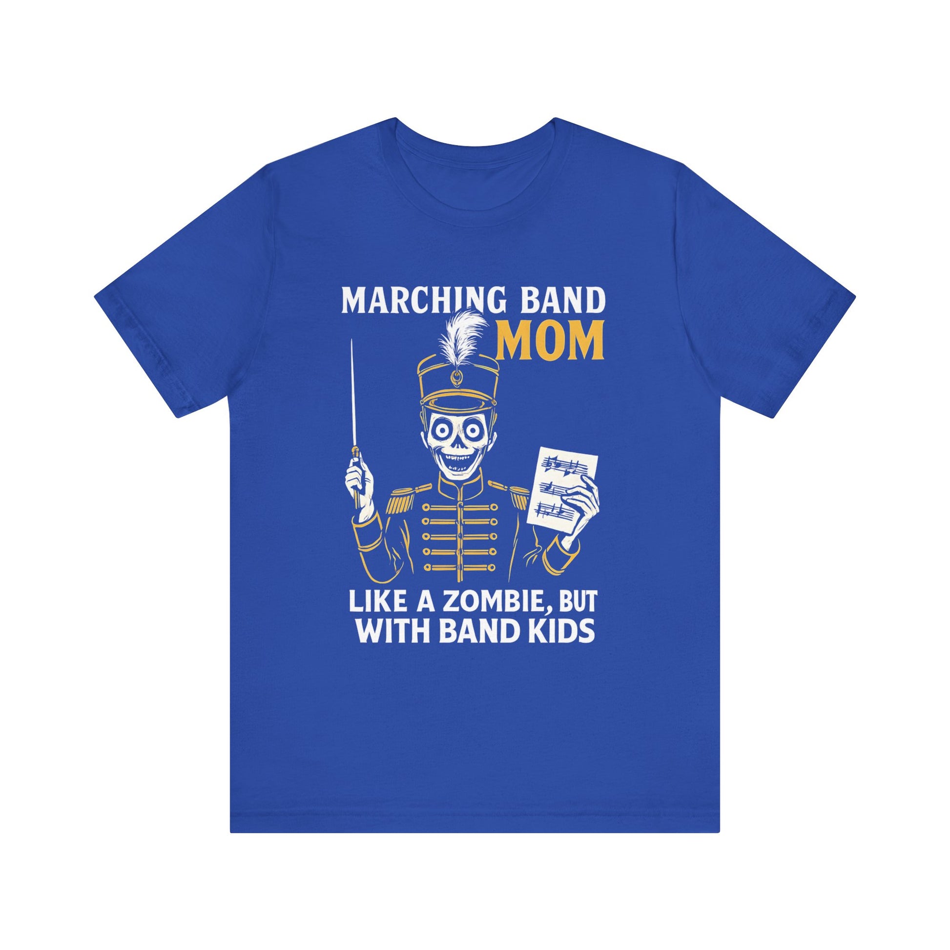 Marching Band Mom Tee - Funny Zombie Design, Gift for Band Moms, Music Shirts, Halloween Outfit, Concert T-Shirt