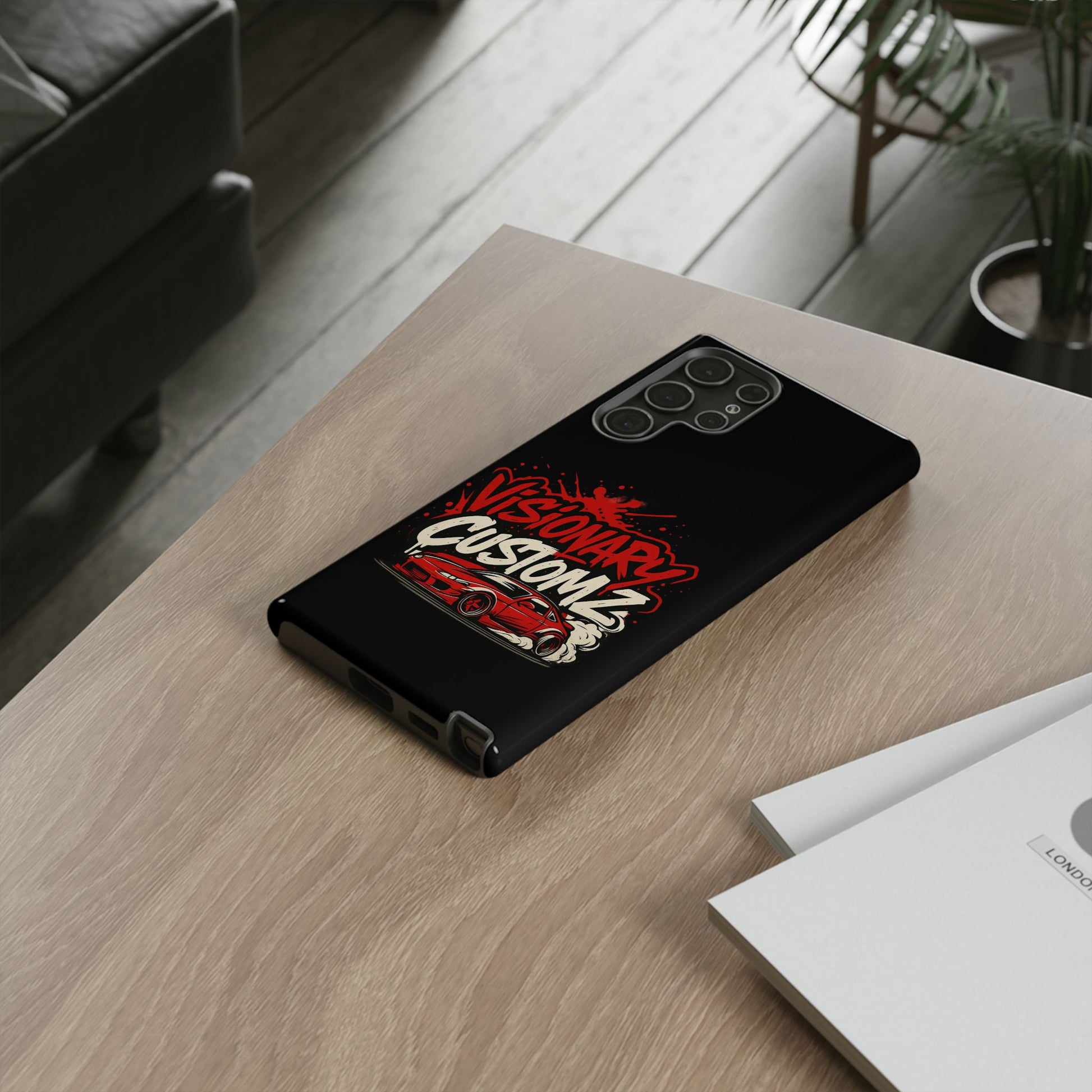 Visionary Customz Phone Case, Car Lover Accessory, Gift for Auto Enthusiasts, Customizable Phone Protection, Birthday Gift Idea