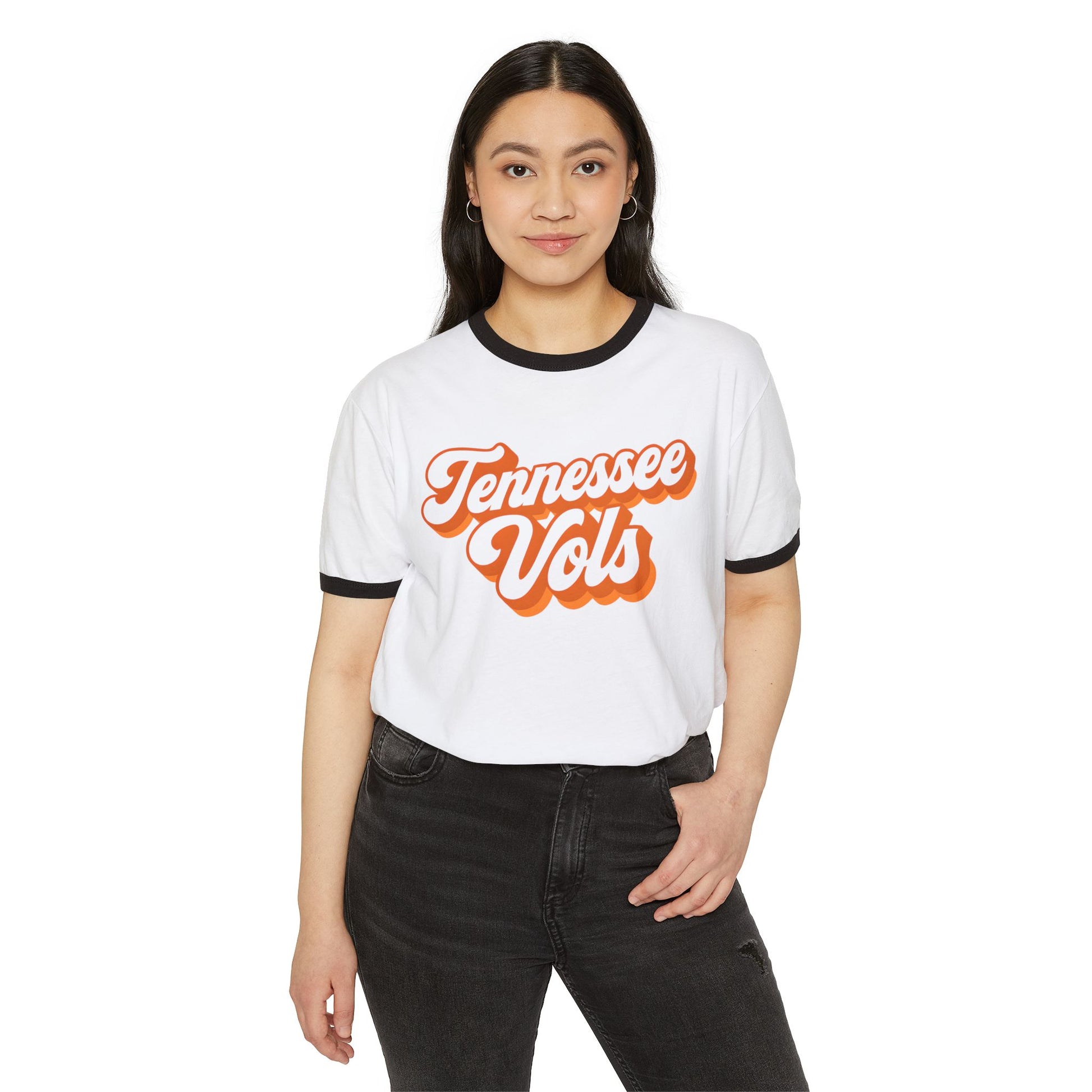 Retro Tennessee Vols Ringer T-Shirt, College Football Shirt, Unisex Casual Tee, Game Day Apparel, Gift for Fans