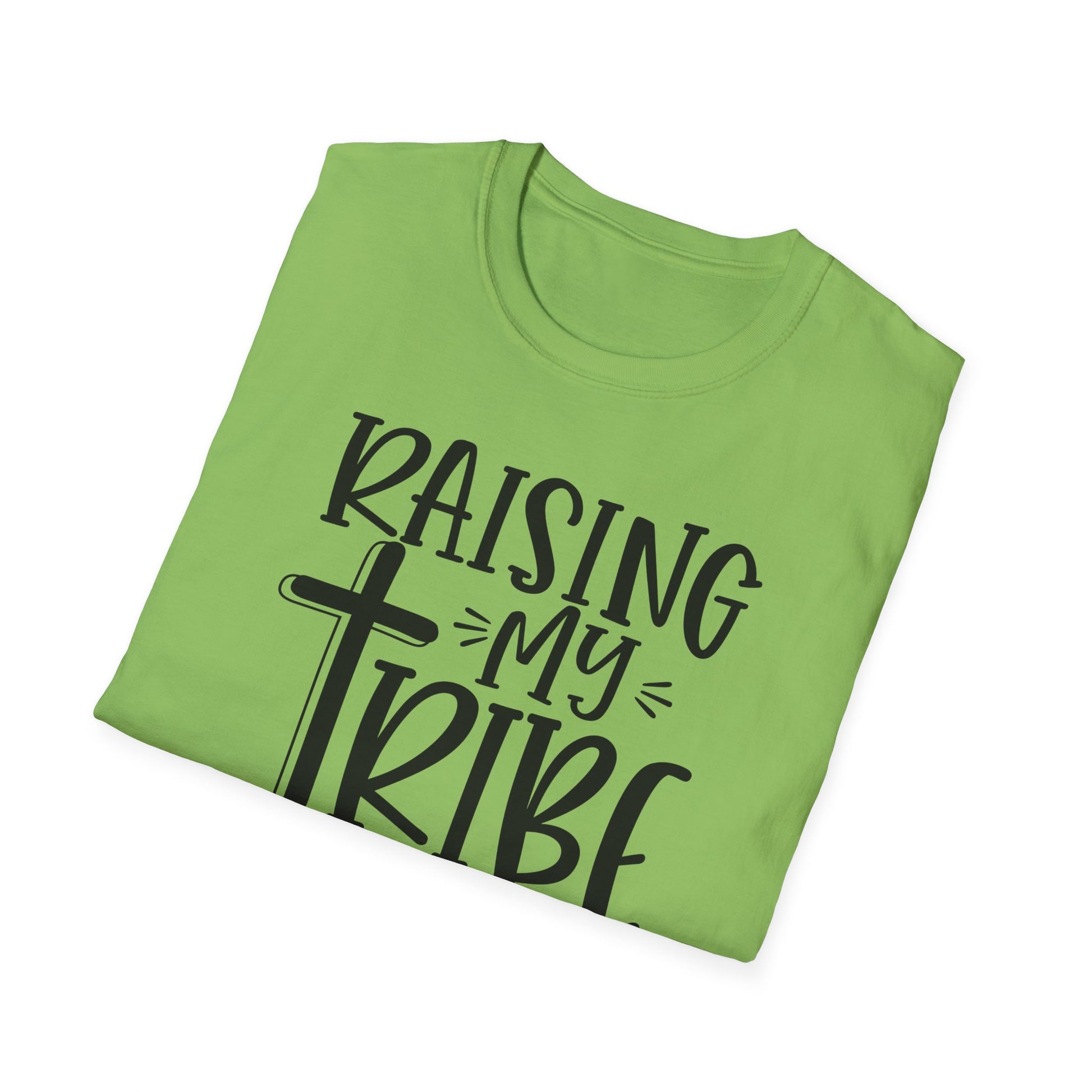 Raising My Tribe on Jesus Vibes Unisex T-Shirt, Christian Tee, Faith-Based Apparel, Gifts for Believers, Casual Church Wear