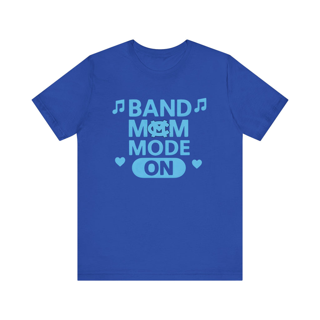 Band Mom Mode On Tee - Unisex Jersey Shirt for Music Lovers, Perfect for Concerts, Band Events, Gift for Moms, Music Enthusiasts