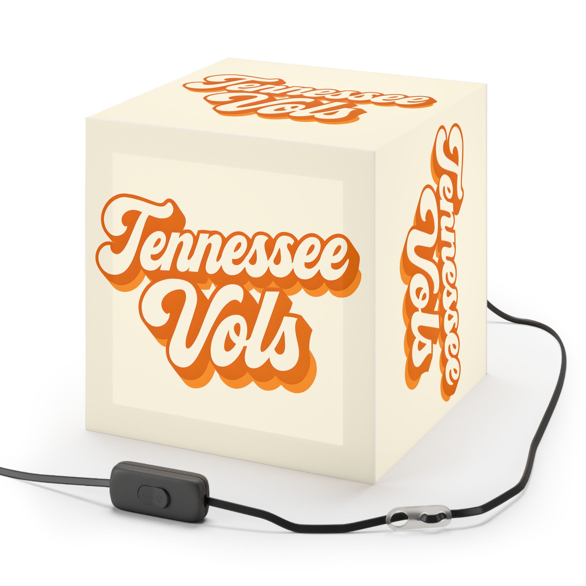 Tennessee Vols Light Cube Lamp | Sports Lighting, Home Decor, College Gifts, Fan Merchandise, Unique Room Accent