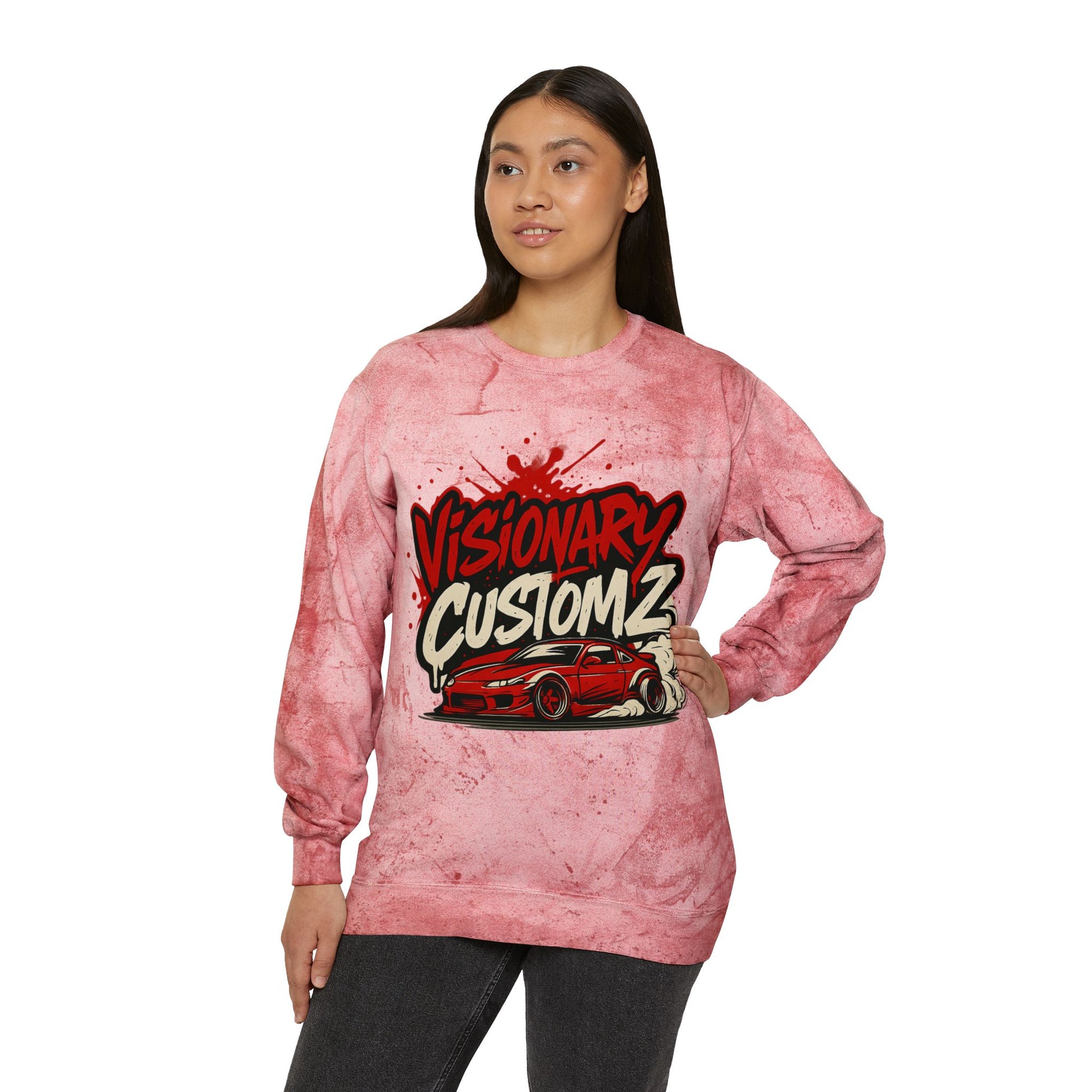 Visionary Custom Z Color Blast Sweatshirt, Unisex Sweatshirt, Comfort Colors