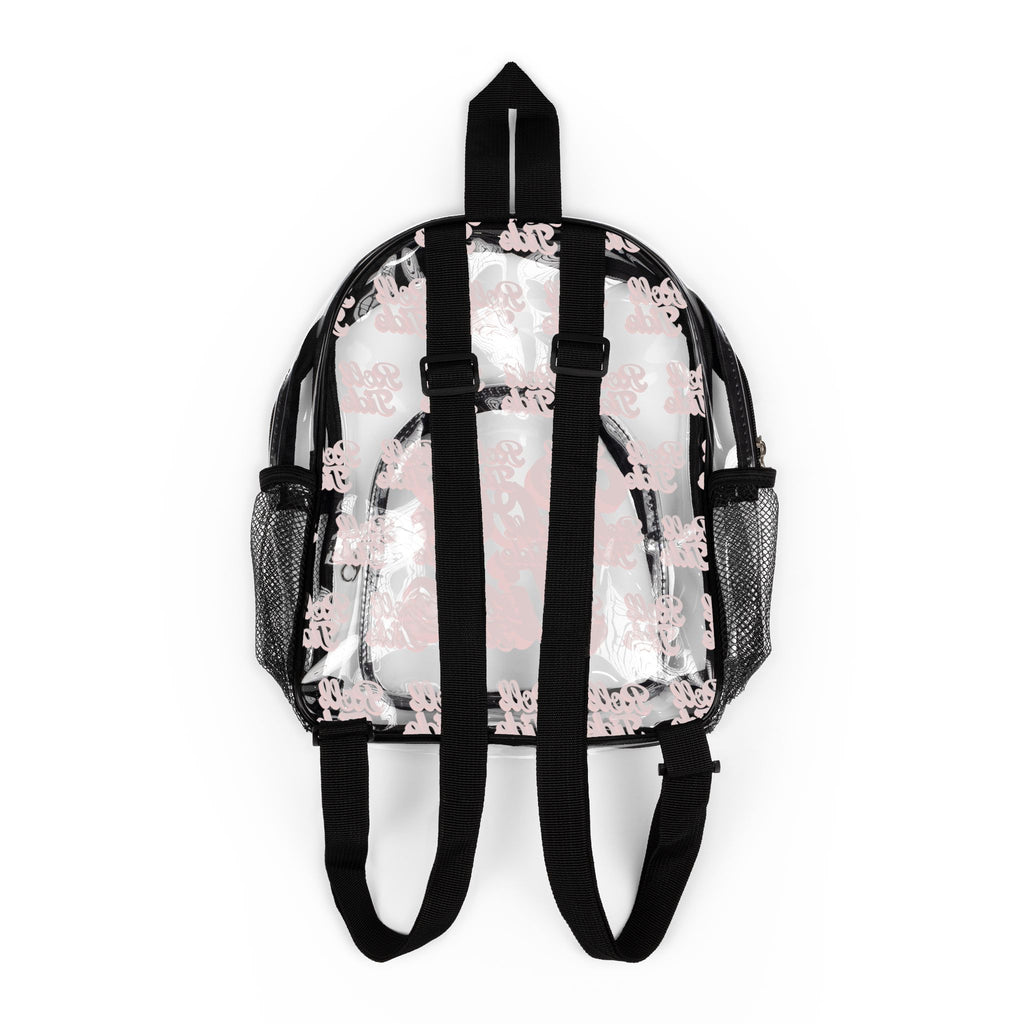 Clear Stadium Backpack - Sporty Clear Bag, Game Day Essentials, School Bag, Festival Gear, Transparent Backpack