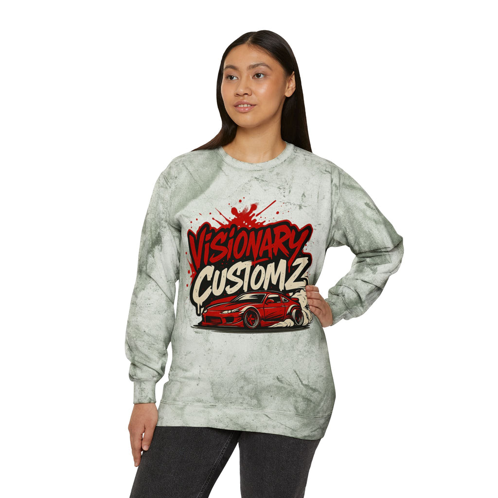 Visionary Custom Z Color Blast Sweatshirt, Unisex Sweatshirt, Comfort Colors
