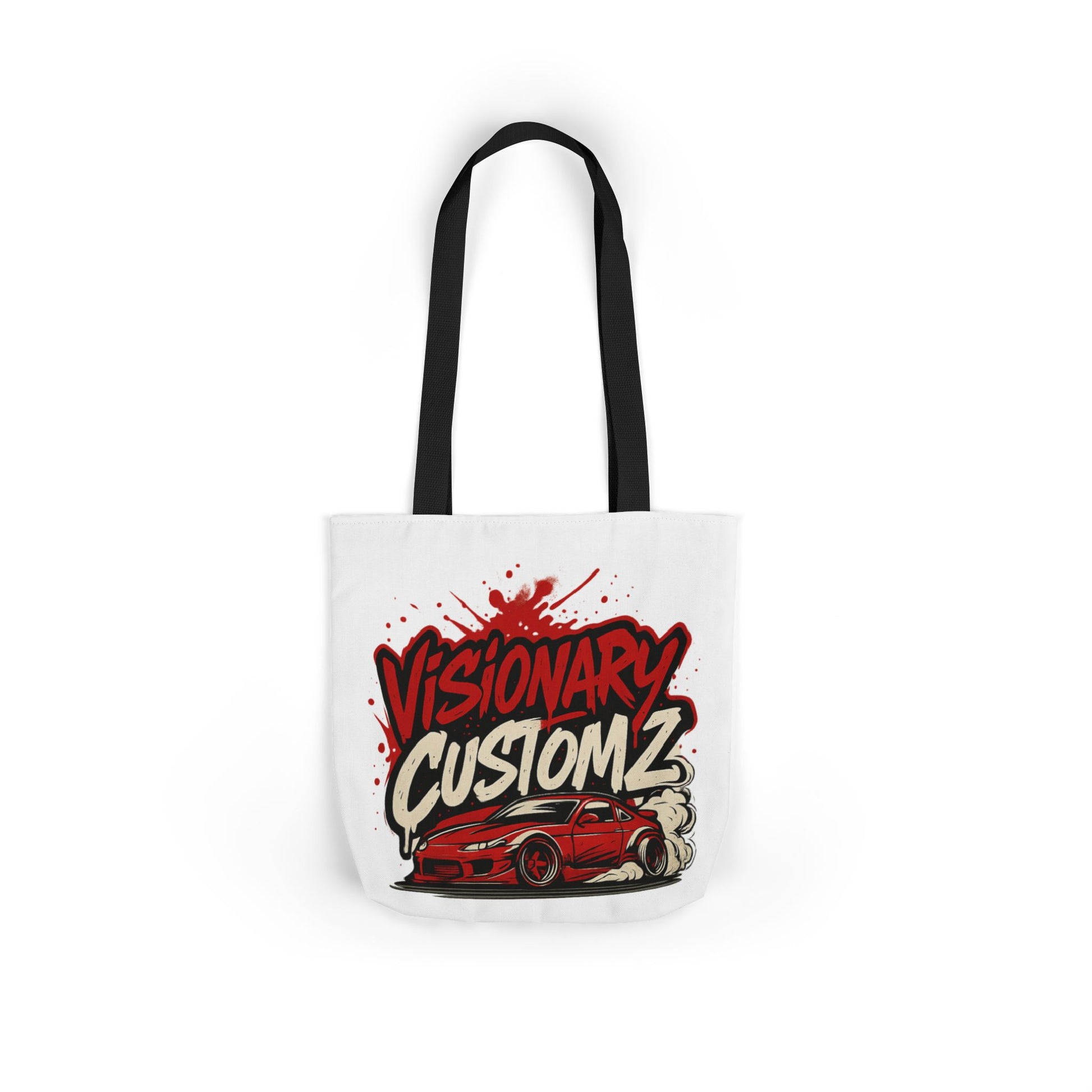 Visionary Customz Canvas Tote Bag with 5-Color Straps | Stylish, Durable, Perfect for Car Enthusiasts, Gift for Him, Shopping Tote, [...]