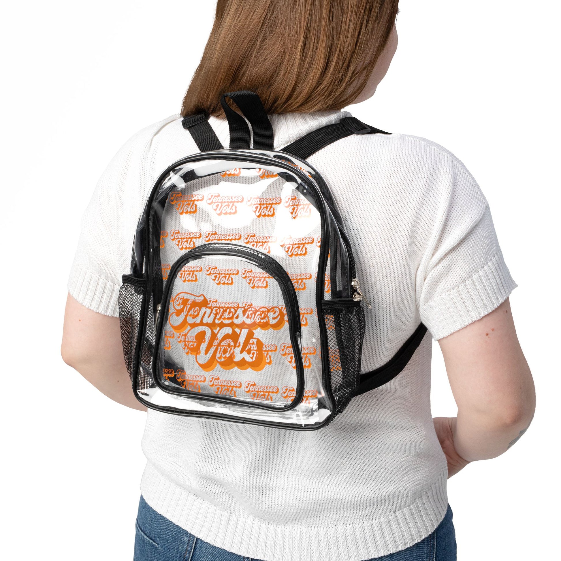 Clear Stadium Backpack | Transparent Bag for Concerts, Sports, Travel, Festivals, Clear Bag Policy TN vols