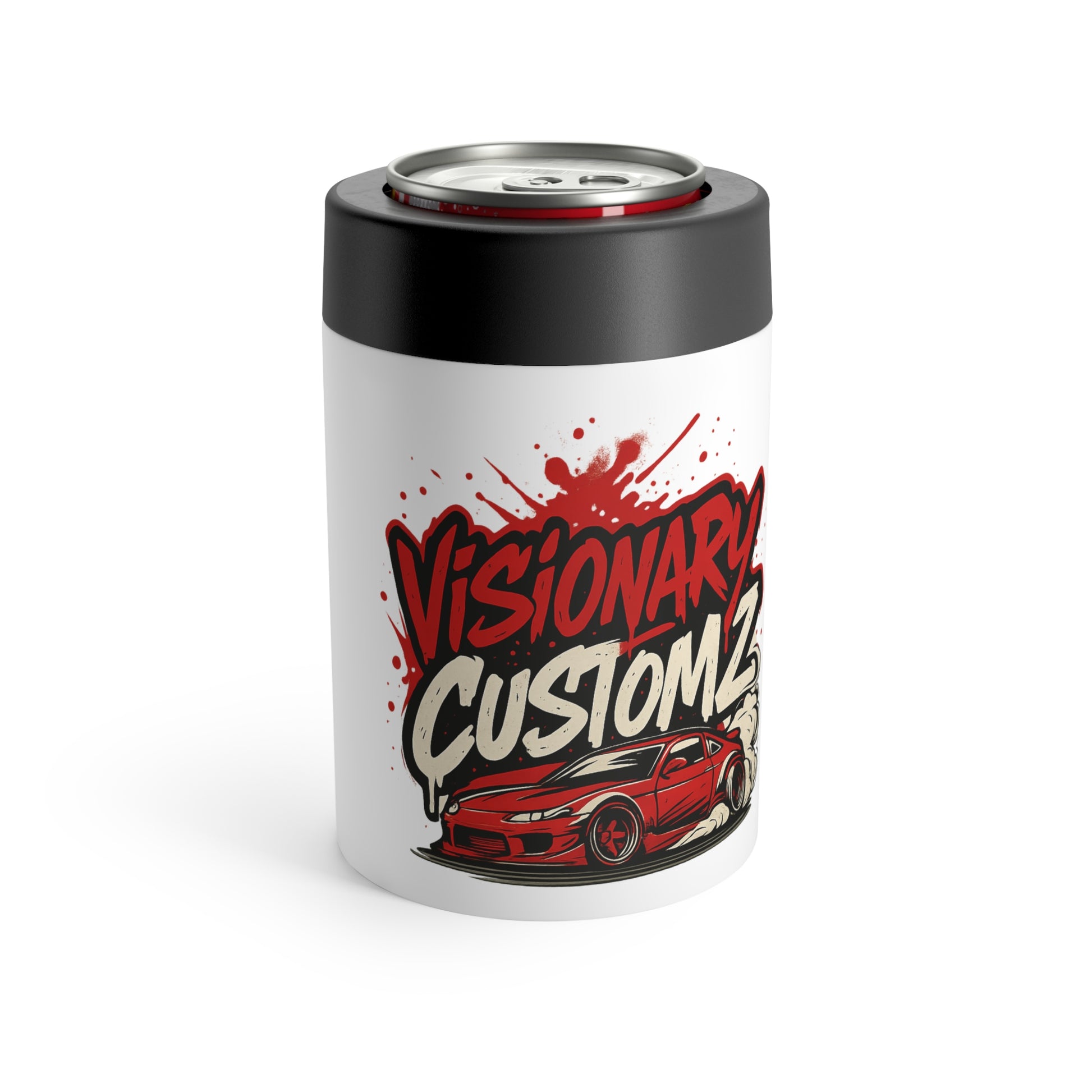 Custom Car Enthusiast Can Holder, Car Lover Gift, Personalized Drink Sleeve, Auto Show Accessory, Party Favor
